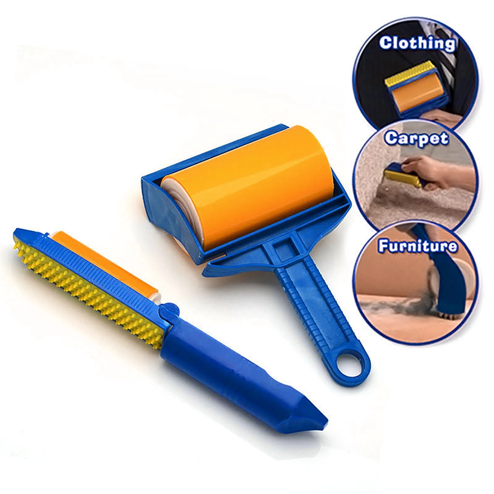 

Reusable Sticky Roll Cleaner Hair Remover Multi Function Collector With Dehairing Roller Dust Remover Cat Dog Clothes Remover