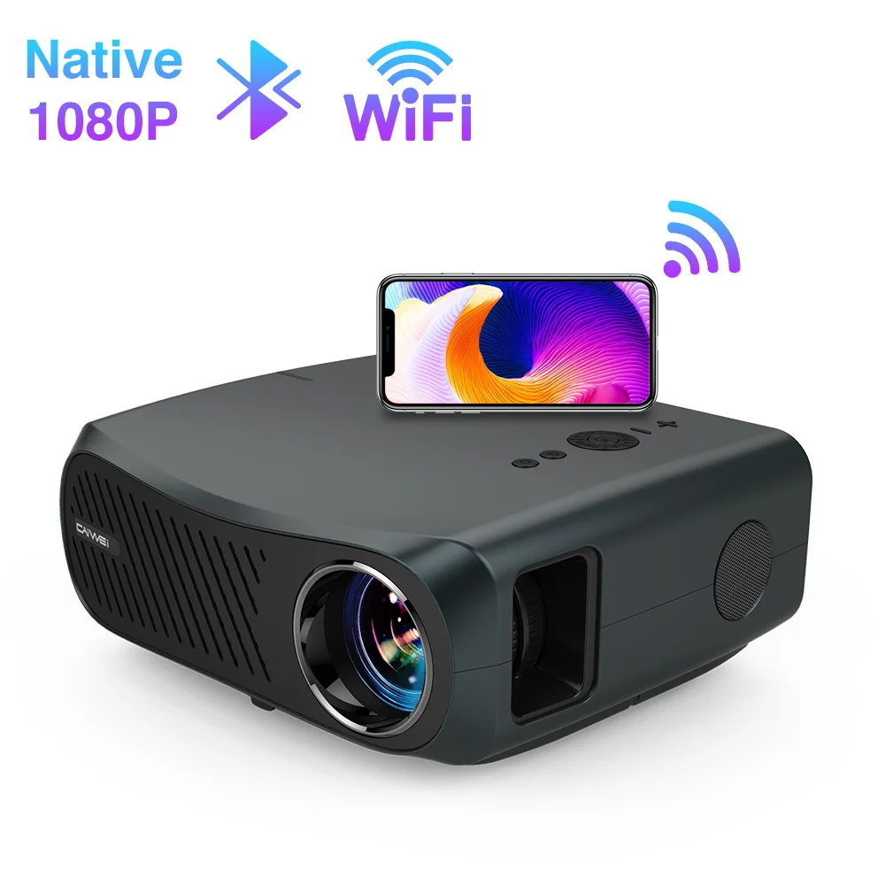 Проектор 4K для мобильный телефон TV Android Bluetooth домашний 1080P 7200 люмен Full HD видео