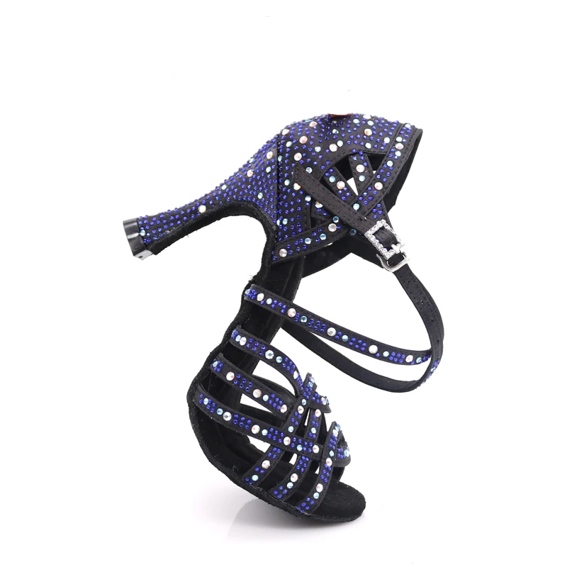 Loogtshon Dance Shoes for Women Ballroom Latin shoes Ladies Modern Tango Dancing Performance Shoes Salsa Sandals 7.5CM Heel