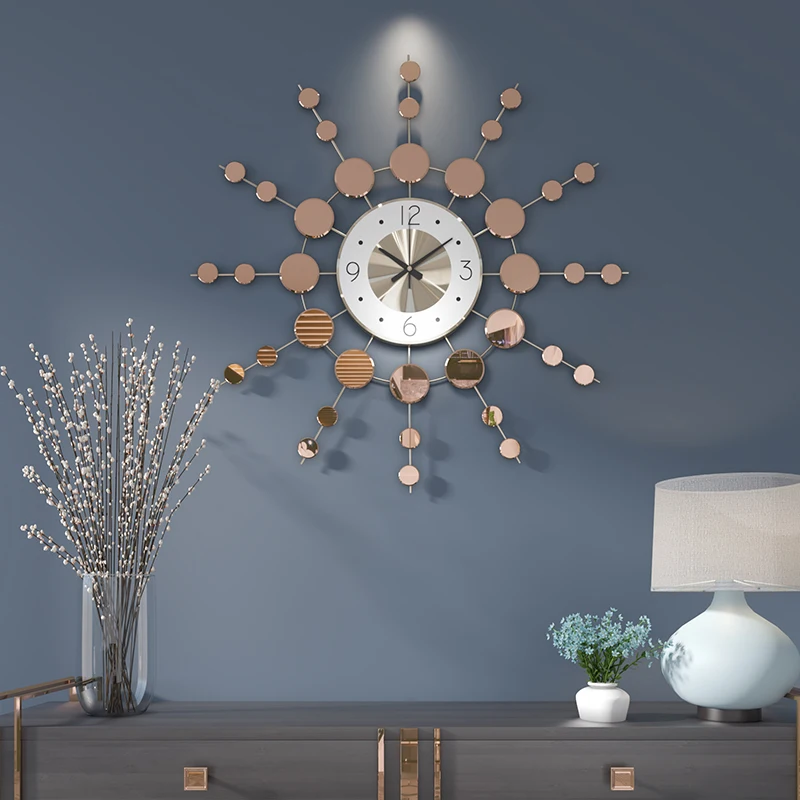 

Creative Large Wall Clock Fashion Art Nordic Personality Living Room Wall Clock Silent Reloj Pared Wall Watches Home Decor 60wcS