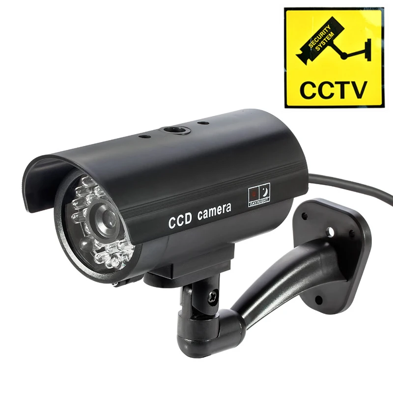

Dummy Fake CCTV Surveillance Camera Bullet Waterproof Outdoor Indoor Security With Flashing Red LED Free Shipping