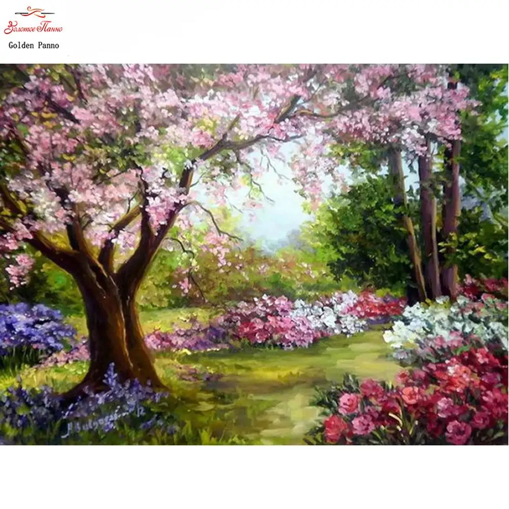 Diamond Mosaic Full Square Scenic Diamond Embroidery Diamond Painting Cross Stitch Landscape Rhinestones Gift