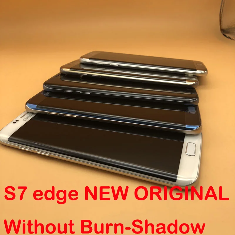 Новый AMOLED-дисплей без ожогов для Samsung Galaxy S7 Edge G935 G935F G935FD ЖК-дисплей с рамкой