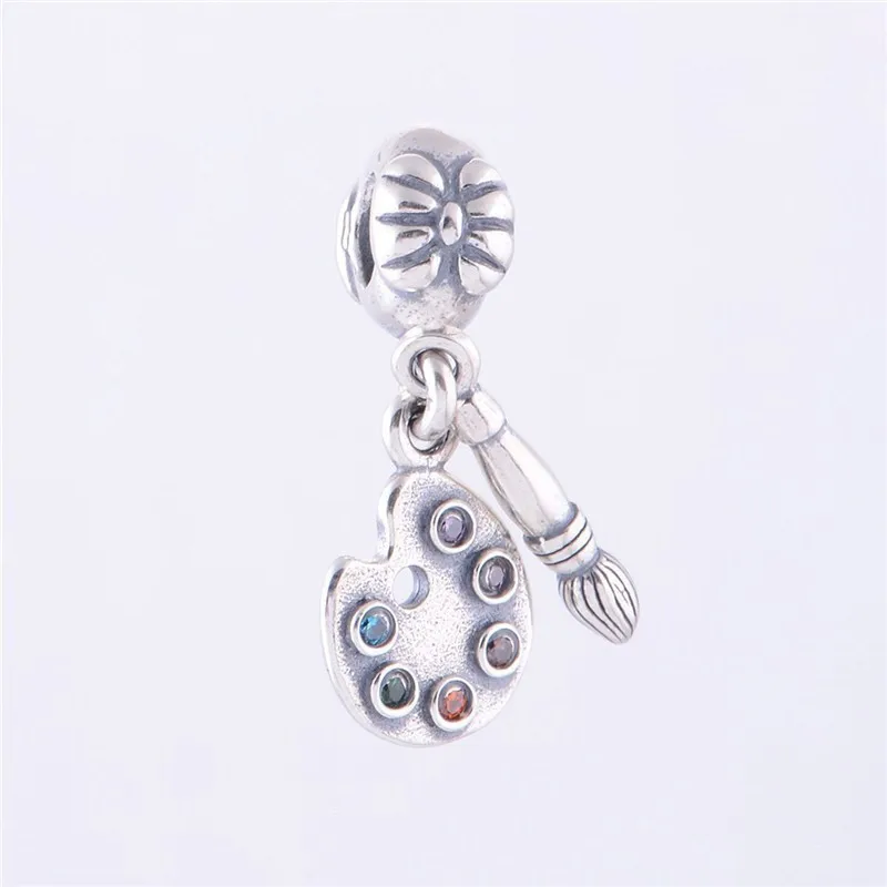 Бесплатная доставка художественная палитра Colgantes серебряная подвеска