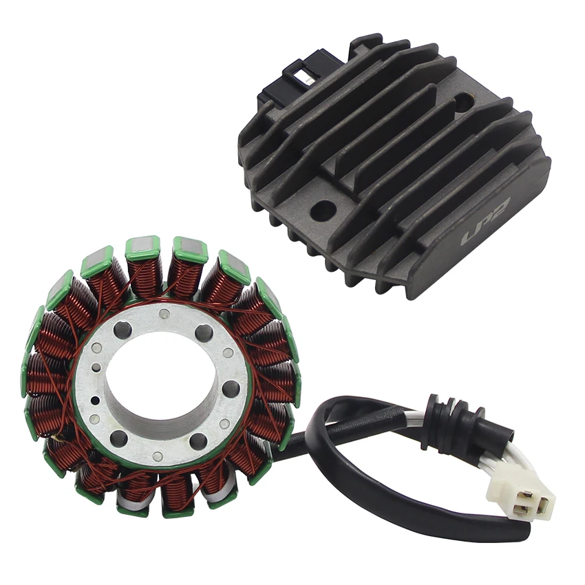 

Motorcycle Voltage Regulator Rectifier+Ignition Magneto Stator Coil For Yamaha YZF R6 Champion Limited 4JH-81960-01 5EB-81410-00