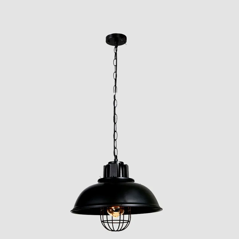 

Led Retro Industrial Style Creative Hotel Restaurant Single-Head Bar Chandelier Iron Spray Paint Chandelier