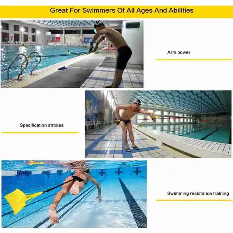 

Freestyle Rally Trainer Professional Simulation Swimming Strength Fitness Resistance Hand Land Webbed Band Exercise Arm