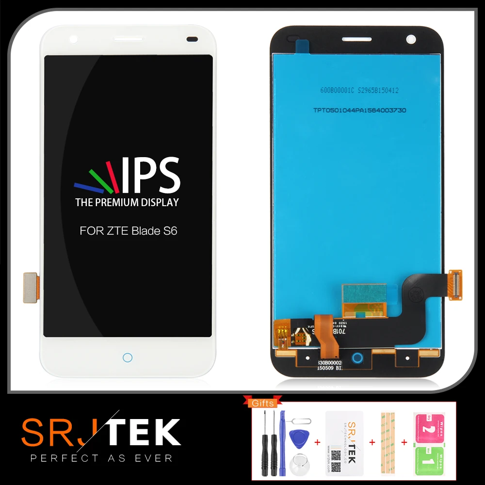 SRJTEK для ZTE Blade S6 Дисплей LCD кодирующий преобразователь сенсорного экрана в сборе