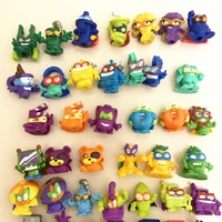 1020pcs random super zings action figures dolls 4cm rubber superzings collection model toys for kids playing