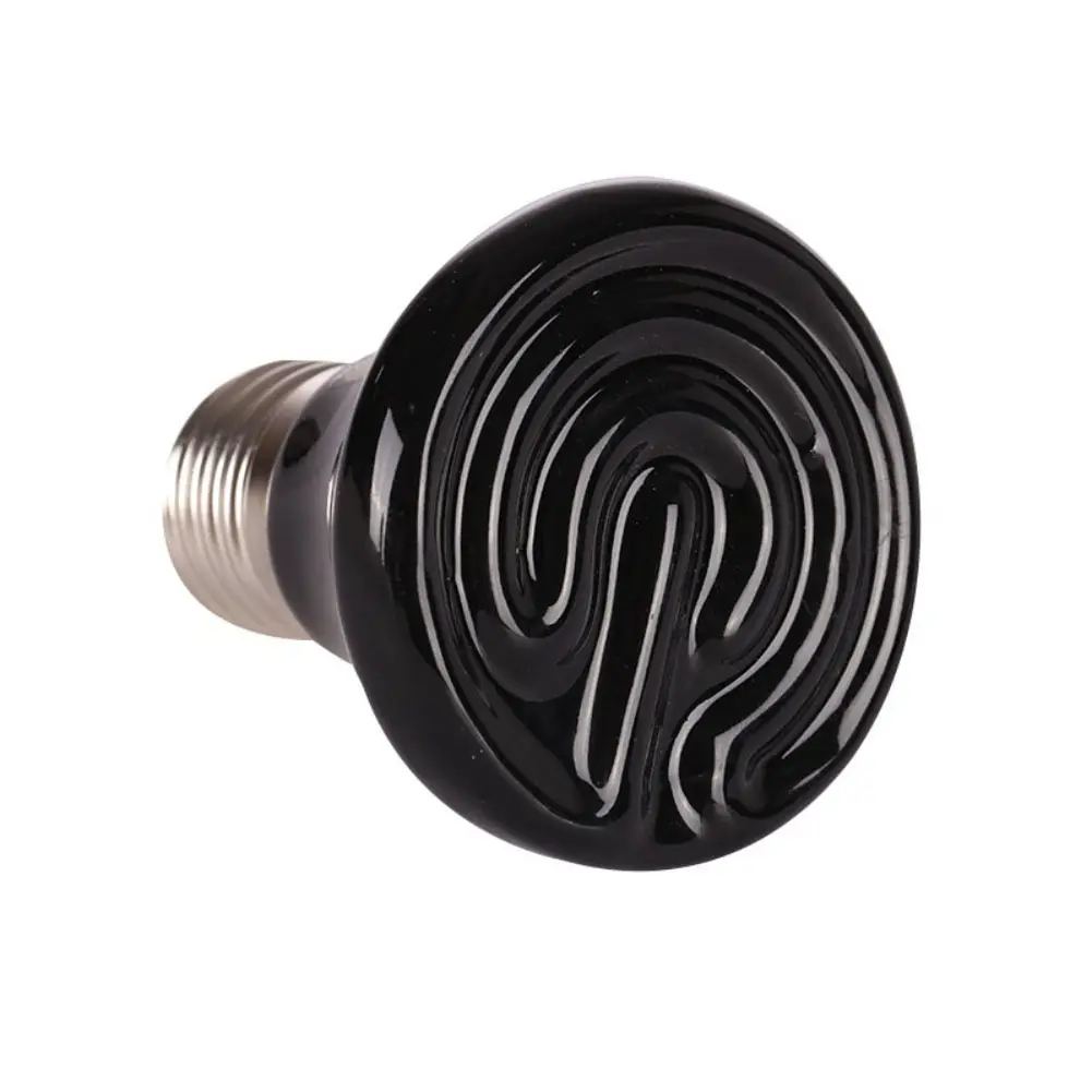 Нагревательная лампа для домашних животных черная инфракрасная керамическая