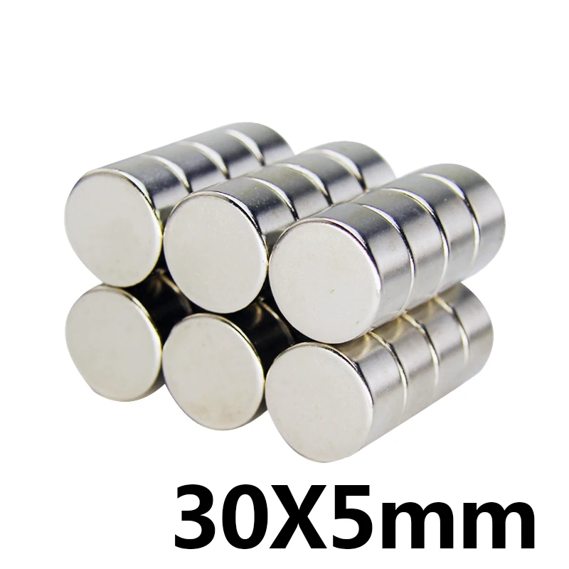 50/100/200 шт. Неодимовый Магнит 30x5 мм супер сильный Круглый редкоземельный сварочный