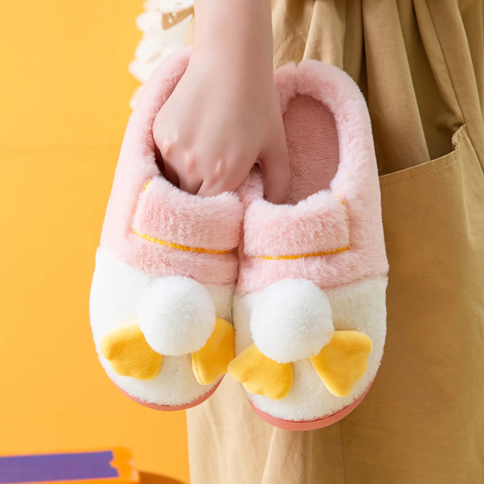 

Зимние тапочки для мужчин и женщин, домашняя теплая обувь, мультяшная домашняя обувь на мягкой подошве из хлопка, обувь для пола #40