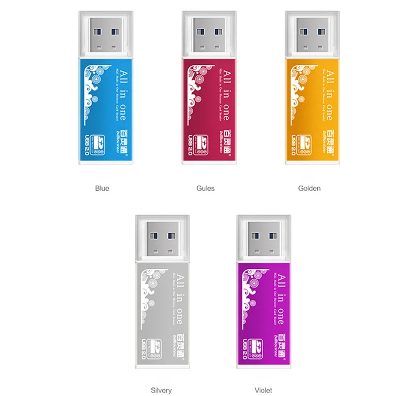 Кардридер 4 в 1 алюминиевый корпус кардридер usb 2 0 все одном высокоскоростной