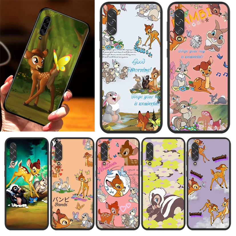 

Disney Fawn Bambi Phone Case For Samsung Galaxy A90 A80 A70 S A60 A50S A30 S A40 S A2 A20E A20 S A10S A10 E Black TPU