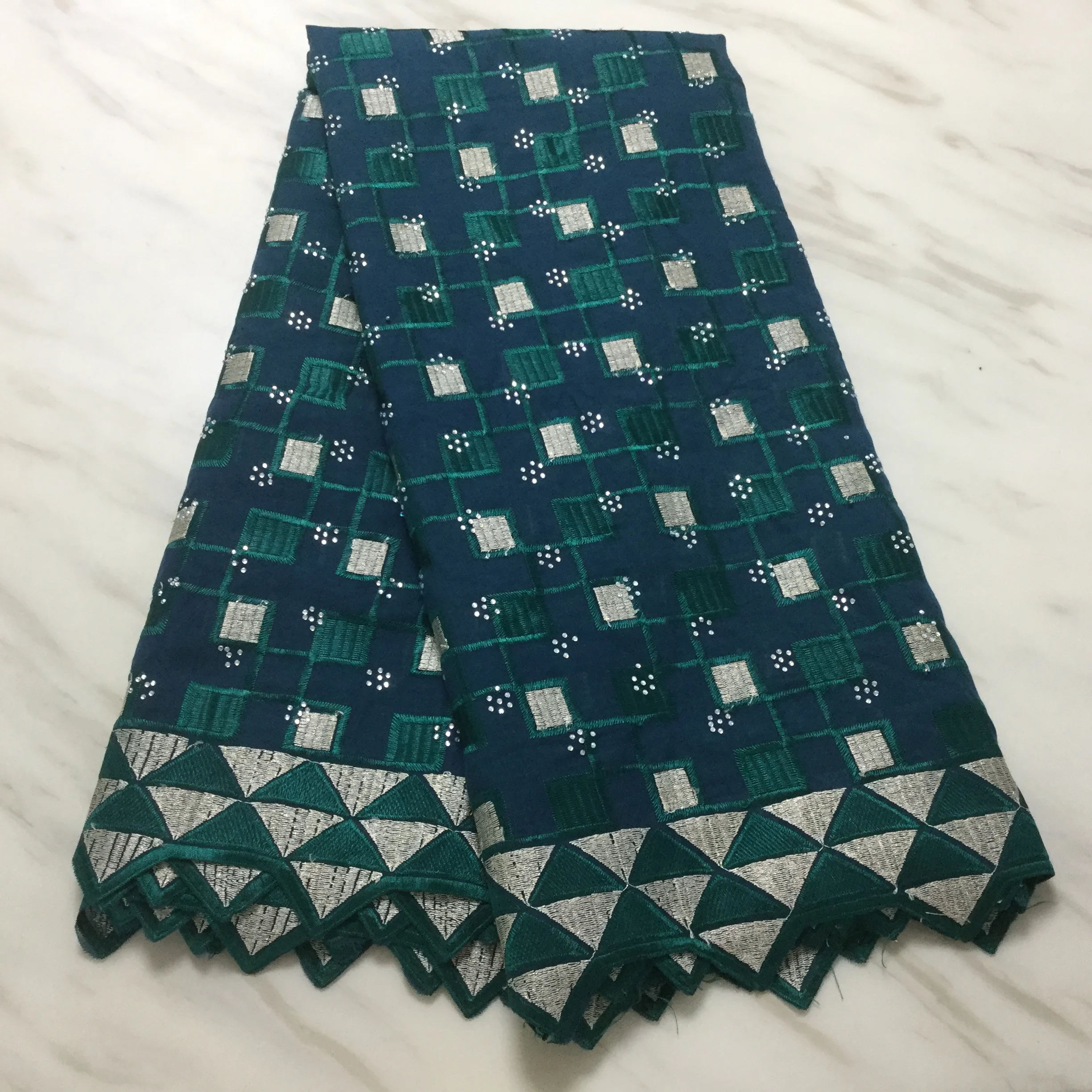 Новейшая африканская хлопчатобумажная кружевная ткань высокого качества