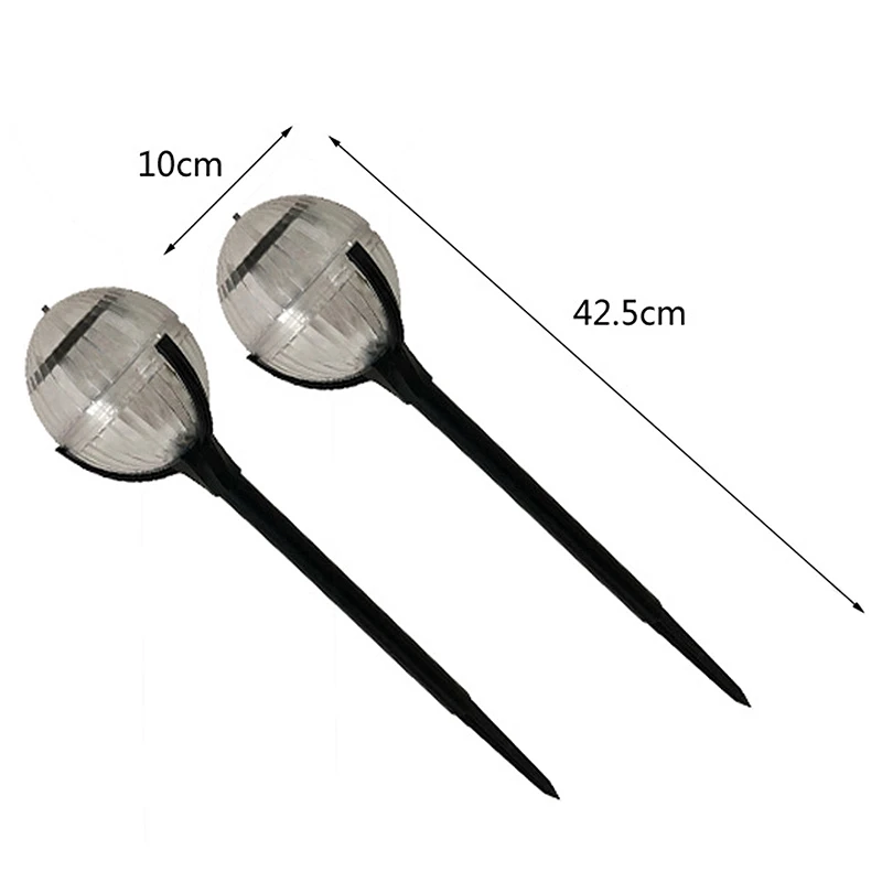 

2 Pcs Solar Power Ground Stakes Garden Buried Light Path Way Disk Lights Durable Outdoor Decking Ground Lamp Waterproof IP44