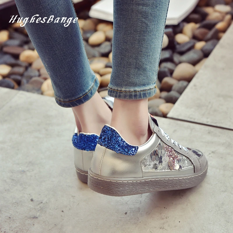 Модная женская обувь маленькие белые весенние корейские кружевные туфли с