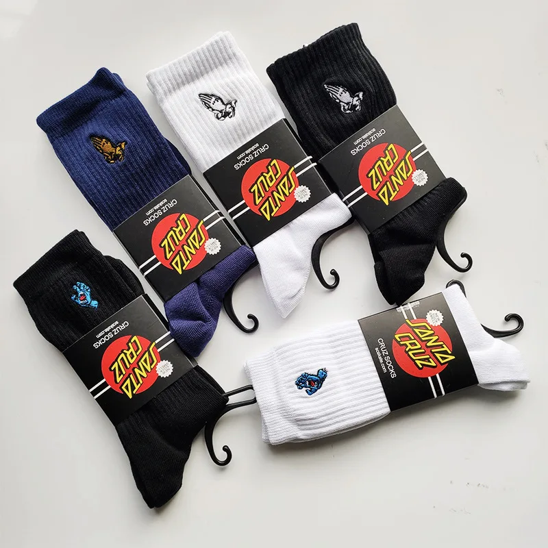 Носки Santa Cruz 5 пар/лот носки cruz хип хоп откидные для скейтборда 4 сезона мужчин и