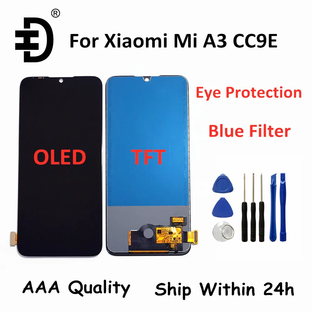 ЖК дисплей с сенсорной панелью и дигитайзером в сборе для Xiaomi Mi A3 CC9e MiA3|Экраны