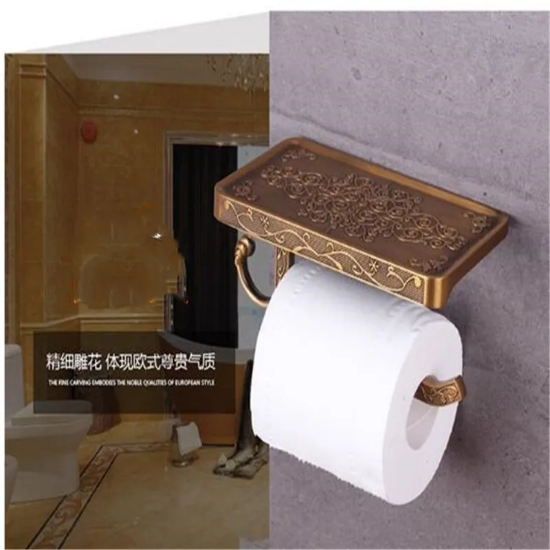 Держатель для бумаги старинный резной сплав аксессуары ванной комнаты держатель