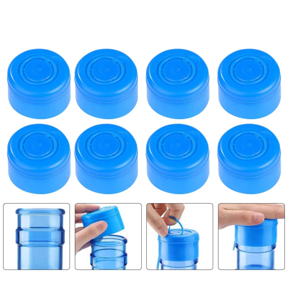 

35 Pcs Non Spill Covers Durable Water Bottle Caps Water Jug Caps (Blue)