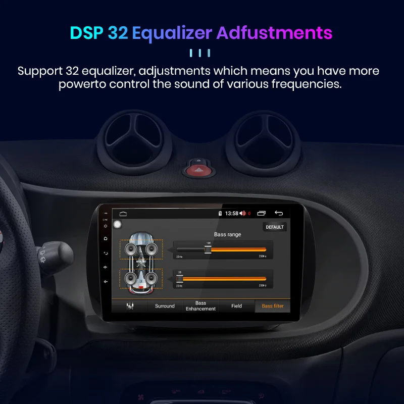 Junsun 2G + 32G Android 10 0 для Mercedes Benz Smart 2016 автомобильный Радио Мультимедиа Видео плеер