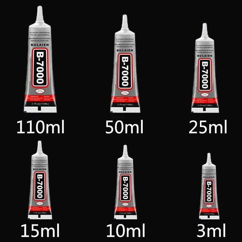 

B7000 Glue Multi Purpose Glue Adhesive Epoxy Mobile Phone LCD Screen Toy Repair Jewelry Bond Resin 3ml 10ml 15ml 25ml 50ml 110ml