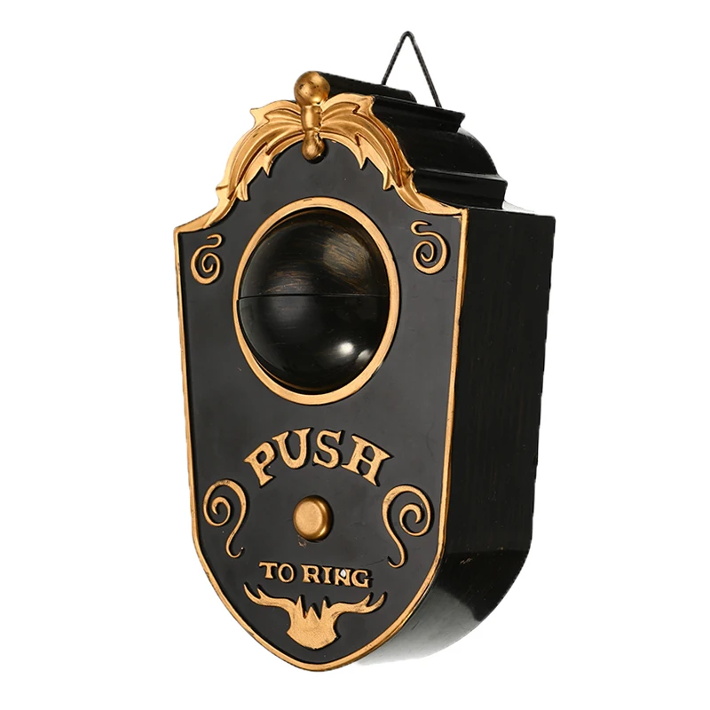 

Novelty Halloween Doorbell Horror Props Creepy Eyes Haunted House Escape Home Bar Scary Rotating Decorations Door Eyes
