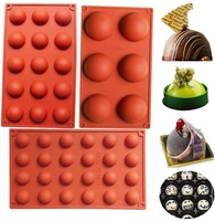 9 types half sphereflat round silicone mold cake decorating tools silicone mold chocolate cookies sandwich bakeware