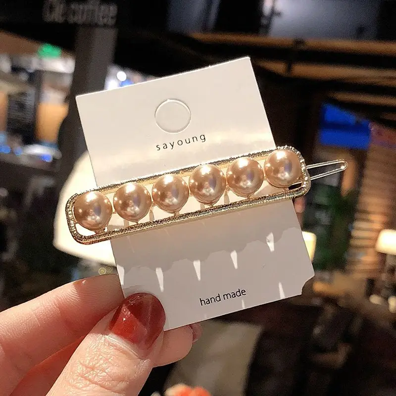 Заколка для волос с жемчугом и кристаллами | Красота здоровье