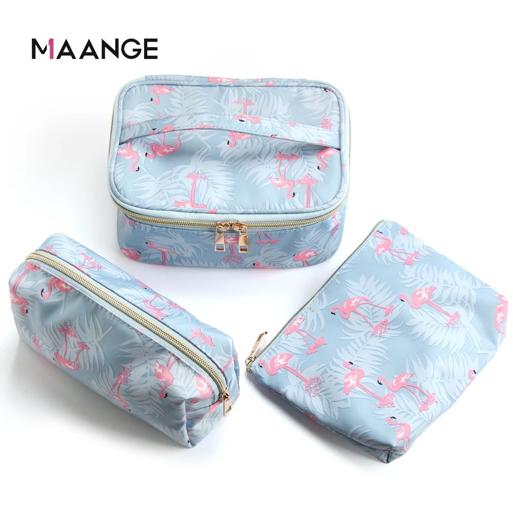 Сумка-Органайзер для косметики MAANGE водостойкая с рисунком фламинго девочек |
