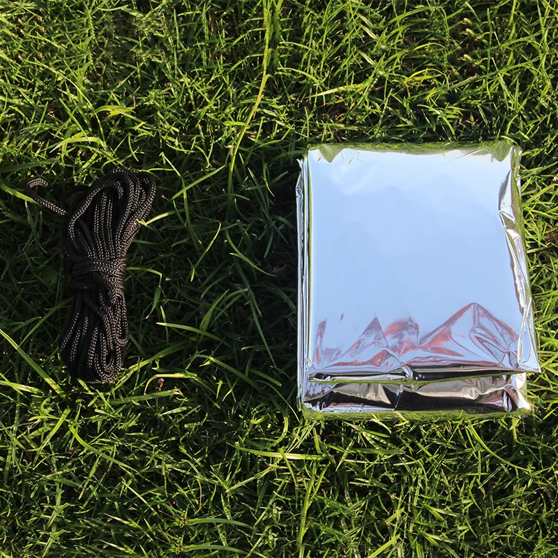Уличный аварийный спальный мешок палатка из оловянной фольги и алюминиевой