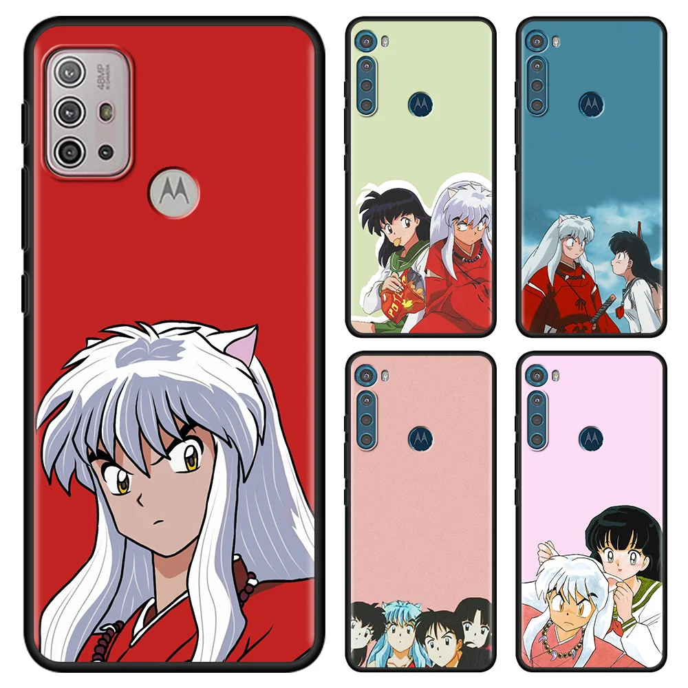 

Black Case For Moto one fusion Hyper Edge G9 G8 Plus play power g30 e6s Edge 20 Lite G60 G50 G30 G40 Fusion Capa Inuyasha