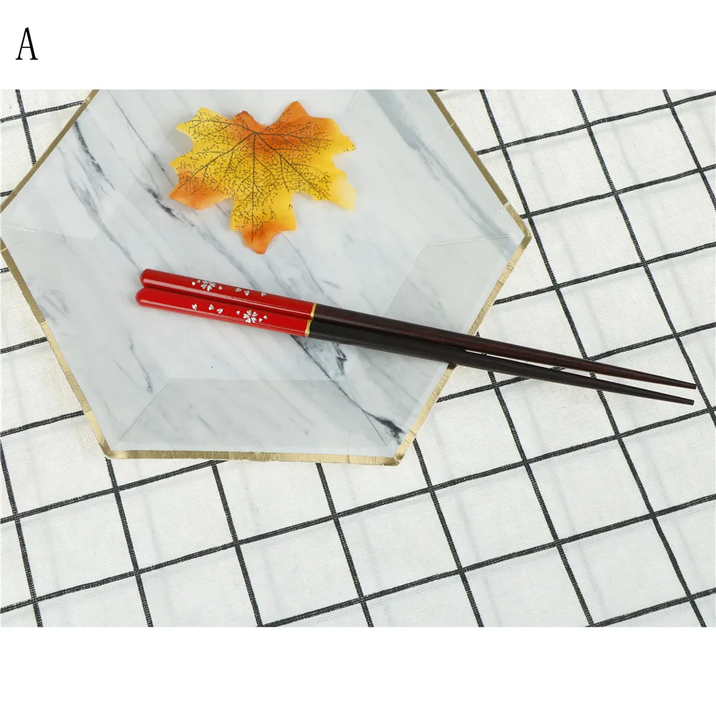 Экологичные многоразовые натуральные деревянные палочки для еды