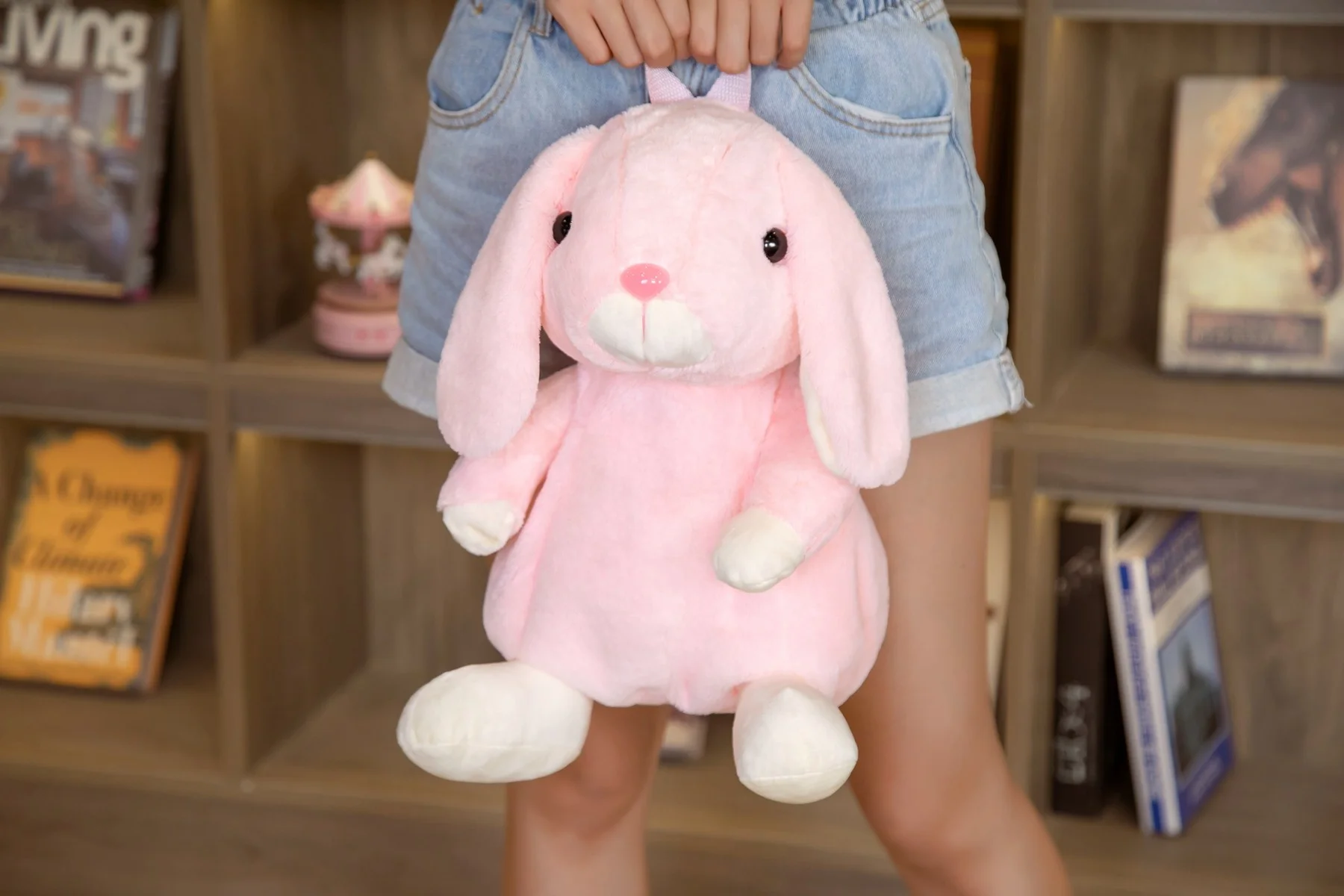 Школьные ранцы для девочек плюшевые рюкзаки женщин женская сумка в виде зайчика