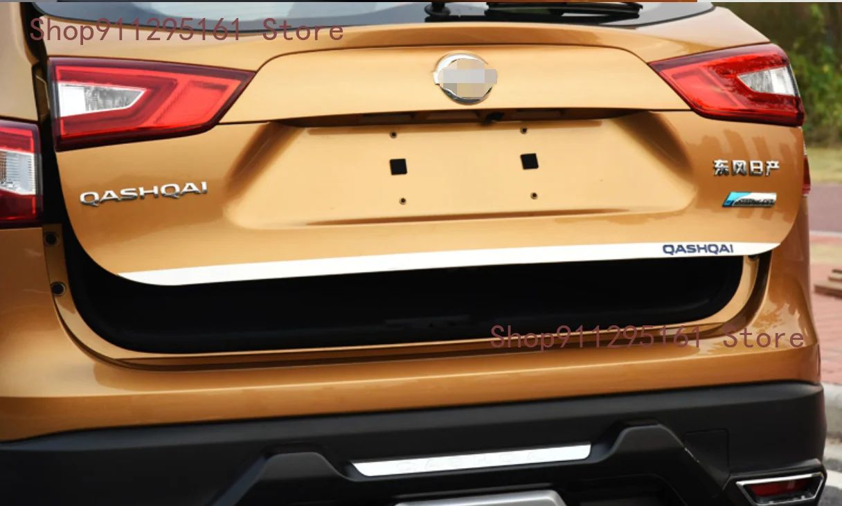 Fit For Nissan Qashqai j11 2014-2019 Rear Tail Door Sticker Stainless Steel Back Tailgate Trim Car Styling Accessories | Автомобили и