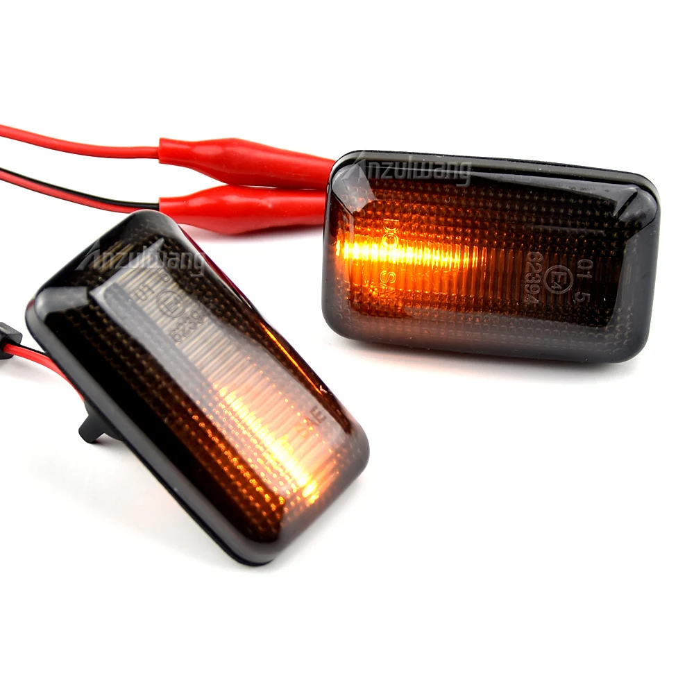 2X прозрачные линзы светодиодные боковые указатели поворота для Porsche 911 Carrera 924/924S