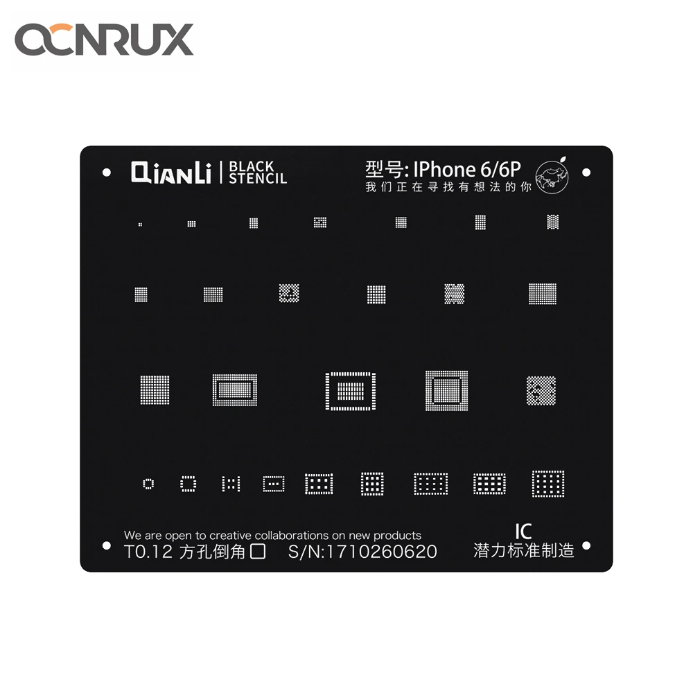 

Qianli iBlack Plus NAND IC Chip Square Hole BGA Reballing Stencil for iPhone 6/6P 6S/6SP 7/7P 8/8P/X XS/XS Max