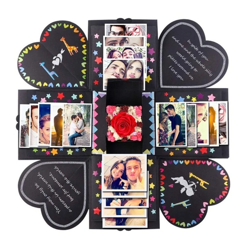 Креативная Взрывная коробка скрапбукинга DIY для фотоальбома Свадебное