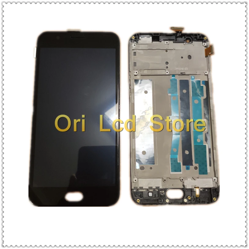 Для OPPO A57 ЖК-дисплей с кодирующий преобразователь сенсорного экрана в сборе для