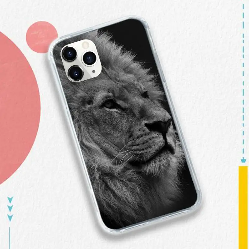 

Horror Animals The Lion Phone Case for iPhone 11 12 pro XS MAX 8 7 6 6S Plus X 5S SE 2020 XR