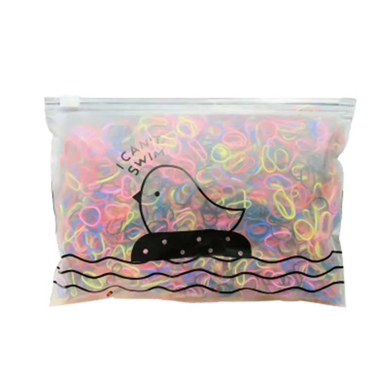 

1000pcs/Pack Girls Cute Disposable Rubber Mini Elastic Hair Bands Women Colorful Ponytail Hair Band Ties Kids Hair Accessories