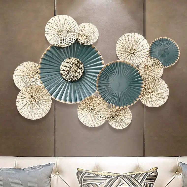 3D металлическое современное простое железное креативное настенное украшение