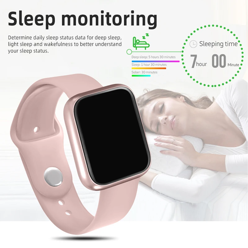 Умные часы P70 P68 для женщин и мужчин умные с монитором сердечного ритма