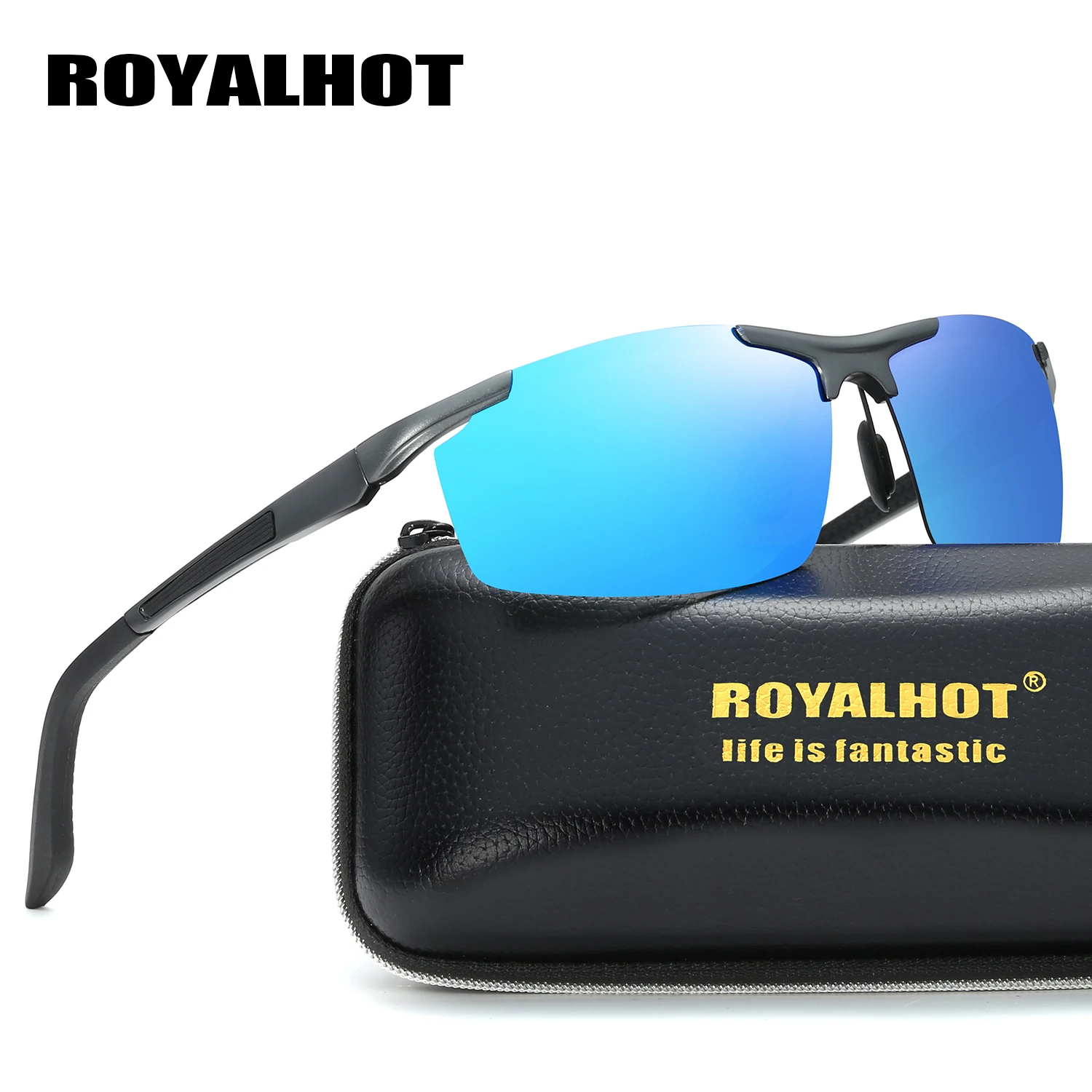 RoyalHot мужские и женские поляризованные очки с алюминиево магниевой оправой