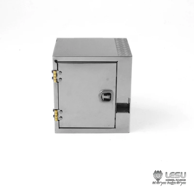 Металлическая открывающаяся коробка инструментов LESU для модели RC 1/14 TAMIYA MAN