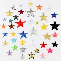 label embroidered cloth stickers five pointed star embroidered patch small badge factory direct sales clothing accessories