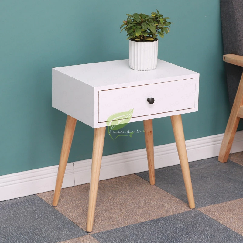 Ножки из массива дерева в скандинавском стиле прикроватный столик для спальни