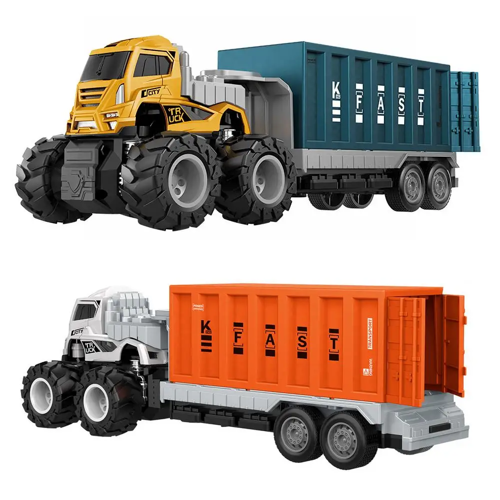 

Children Engineering Truck Toy Car Model Educational Activity Toy Inertial Container Truck Car Model Children's Toy Set