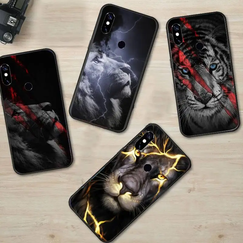 

Tiger Leopard Lion Phone Case For Xiaomi Redmi 7 8 9t 9se k20 mi8 max3 lite 9 note 9s 10 pro